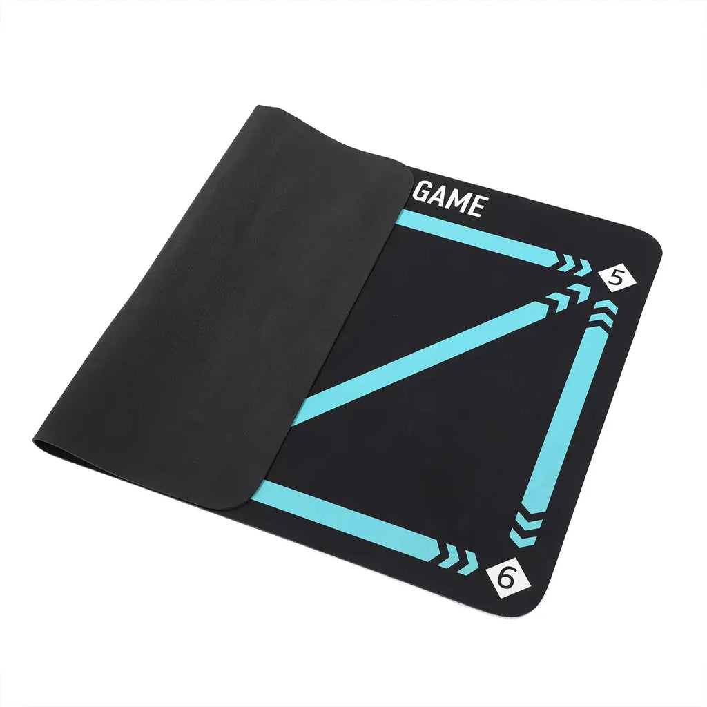 Soccer Ball Control Training Mat Stable Silent Rubber Base Digital Guidance Design Improve Ball Sense Daily Training