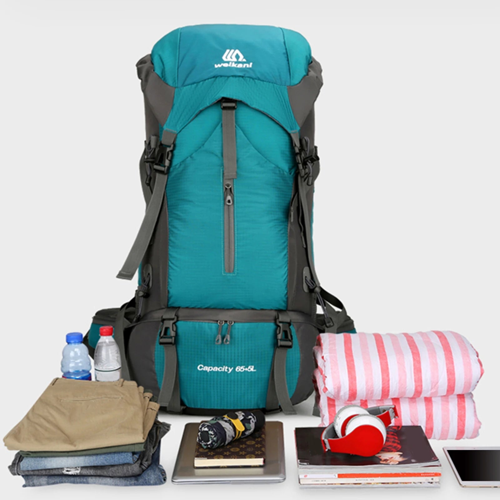 70L Hiking Backpack Camping Climbing Rucksack Travel Trekking Mountaineering Bag Outdoor Sports Waterproof Backpack