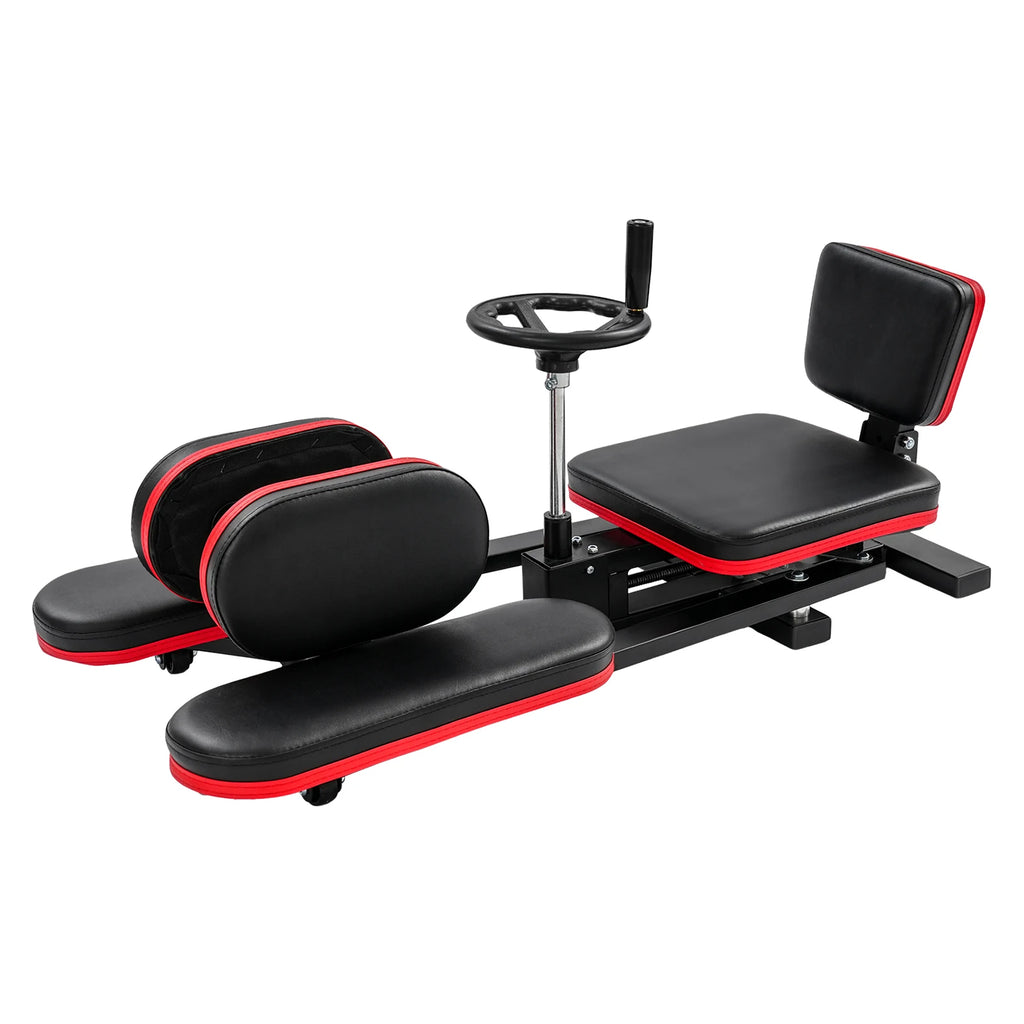 Adjustable Leg Stretching Trainer 180° Split Machine for Ballet Dance Gymnastics 264lbs Capacity with PU Cushion and Wheels