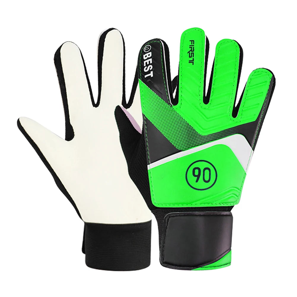 Latex PU Breathable Goalkeeper Gloves with Finger Protection for Football