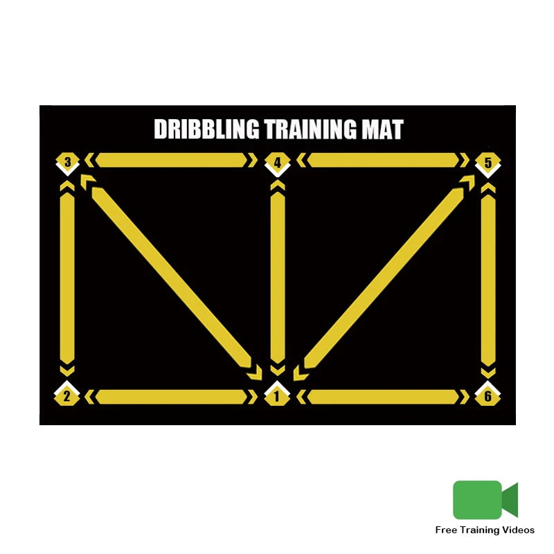 Durable Non Slip Football Training Mat Foldable Carpet Dribbling Training Mat Children’s Indoor Football Equipment