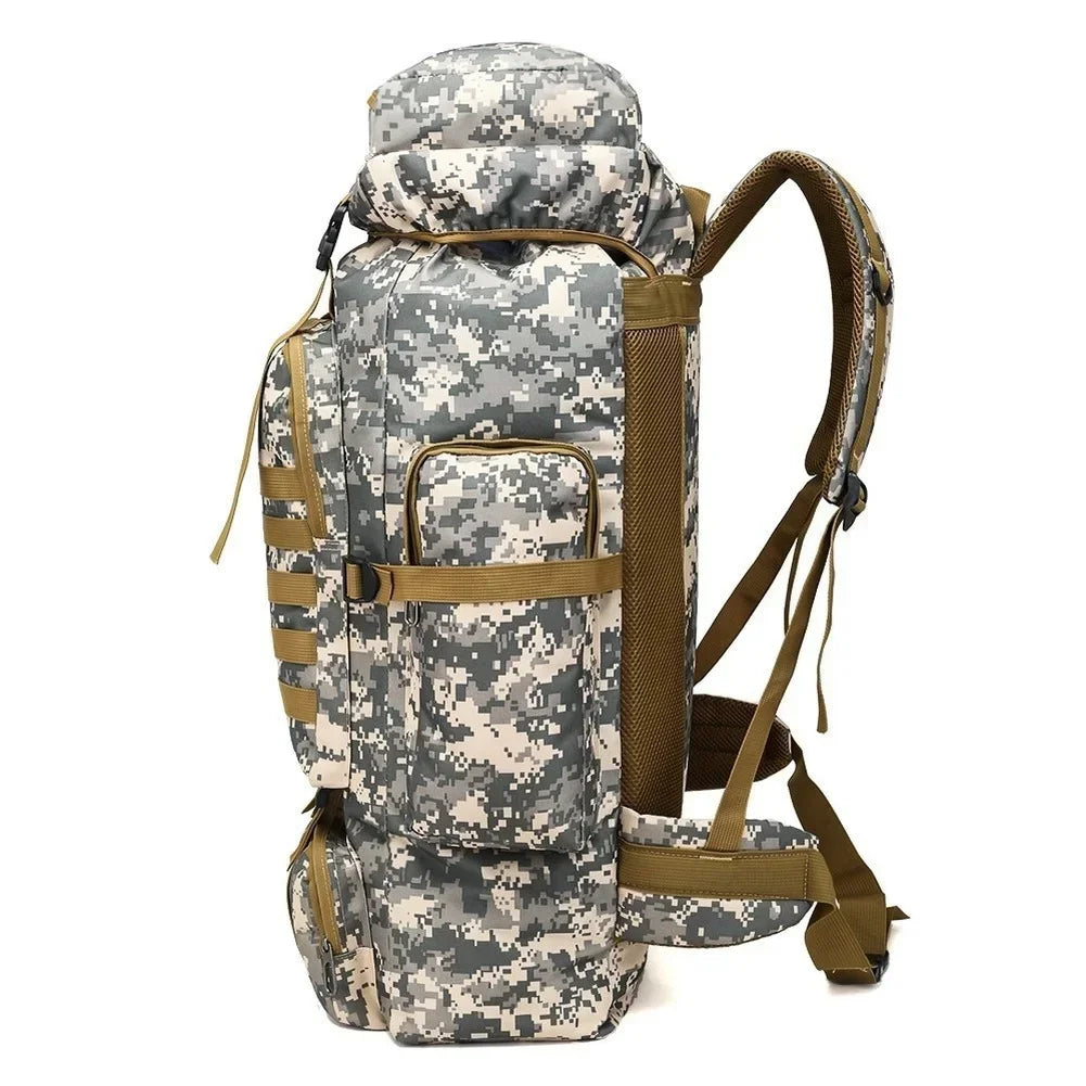 Large 80L 100L Mountaineering Backpack for Hiking Camping Travel and Tactical Outdoor Use