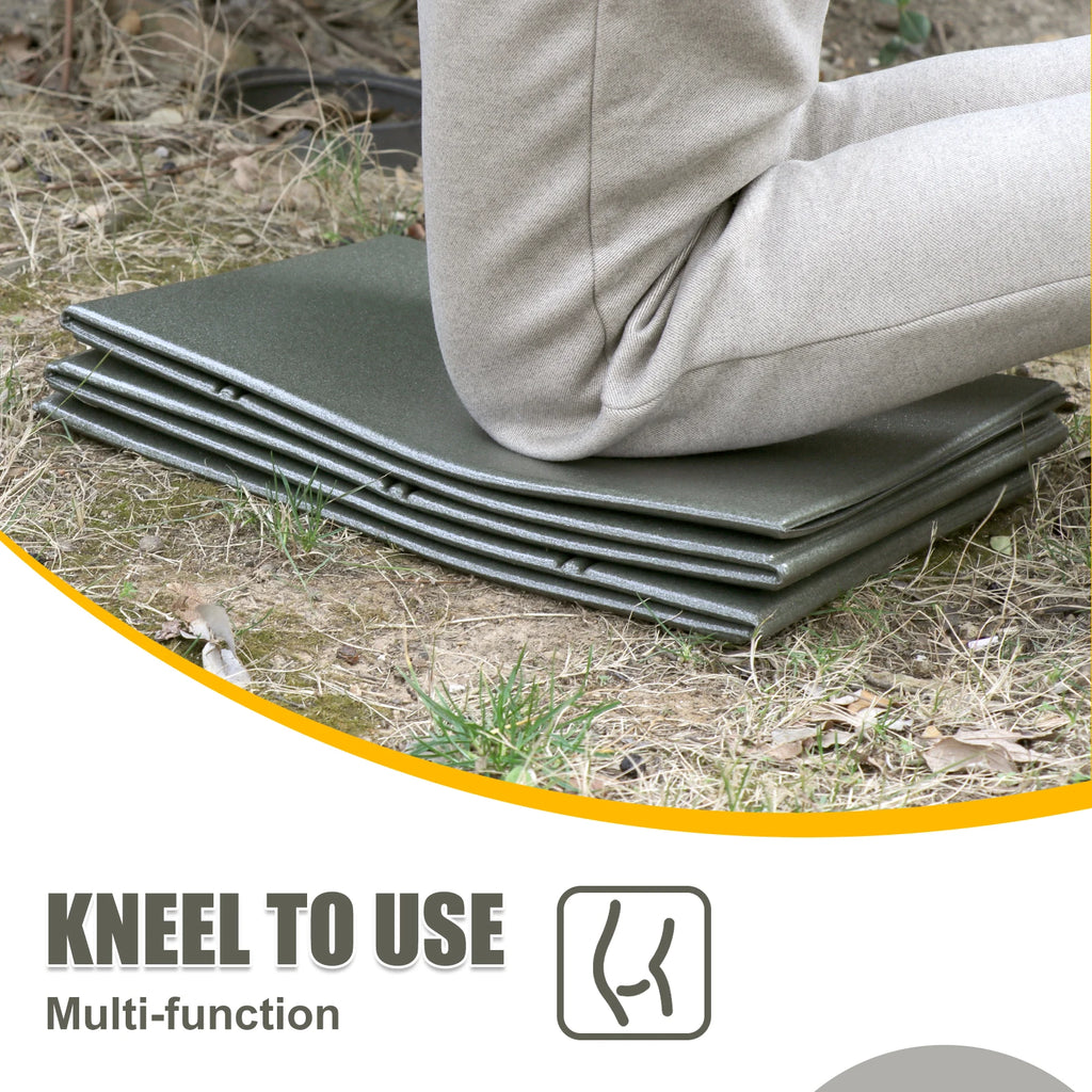 Tactical Foldable Sleeping Mat Waterproof Folding Thick Mechanic Pad Kneeling Mat for Garage Picnicking and Camping Outdoors
