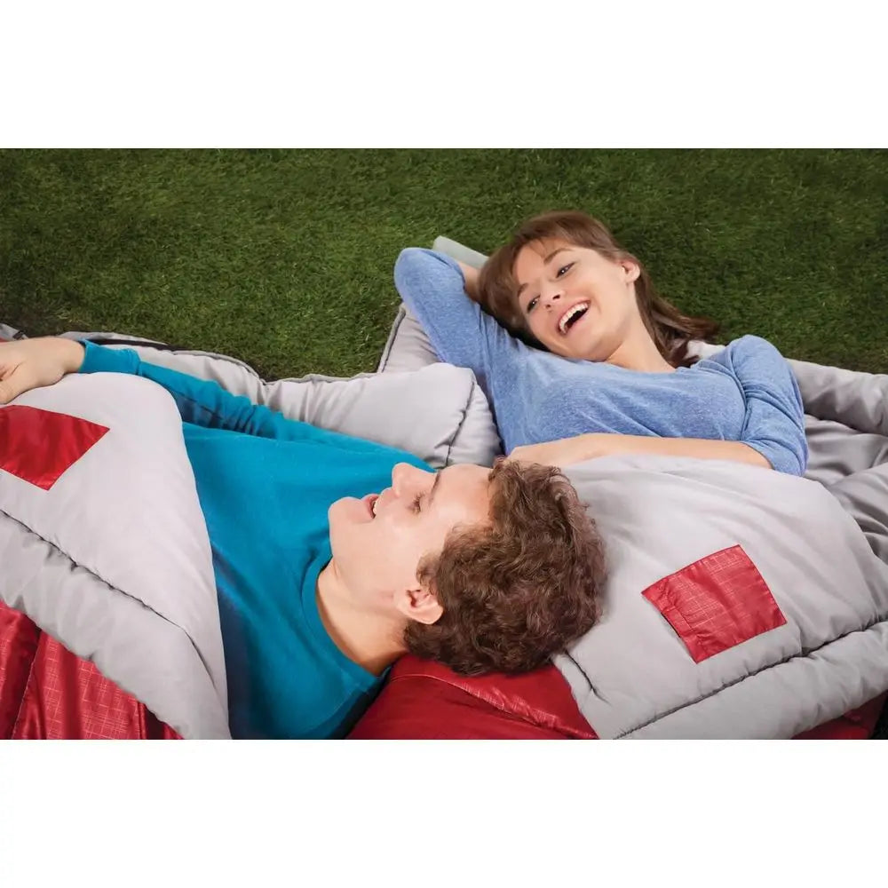 Lightweight 30° Camping Sleeping Bag for Adults, No‑Snag Zipper, Includes Storage Sack