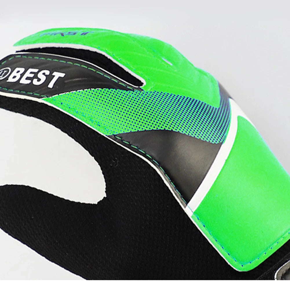 Latex PU Breathable Goalkeeper Gloves with Finger Protection for Football