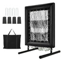 Professional 9‑Square Pitching Net — Adjustable 5‑Level Rebound Trainer with Strike Zone, Ball & Portable Carry Bag
