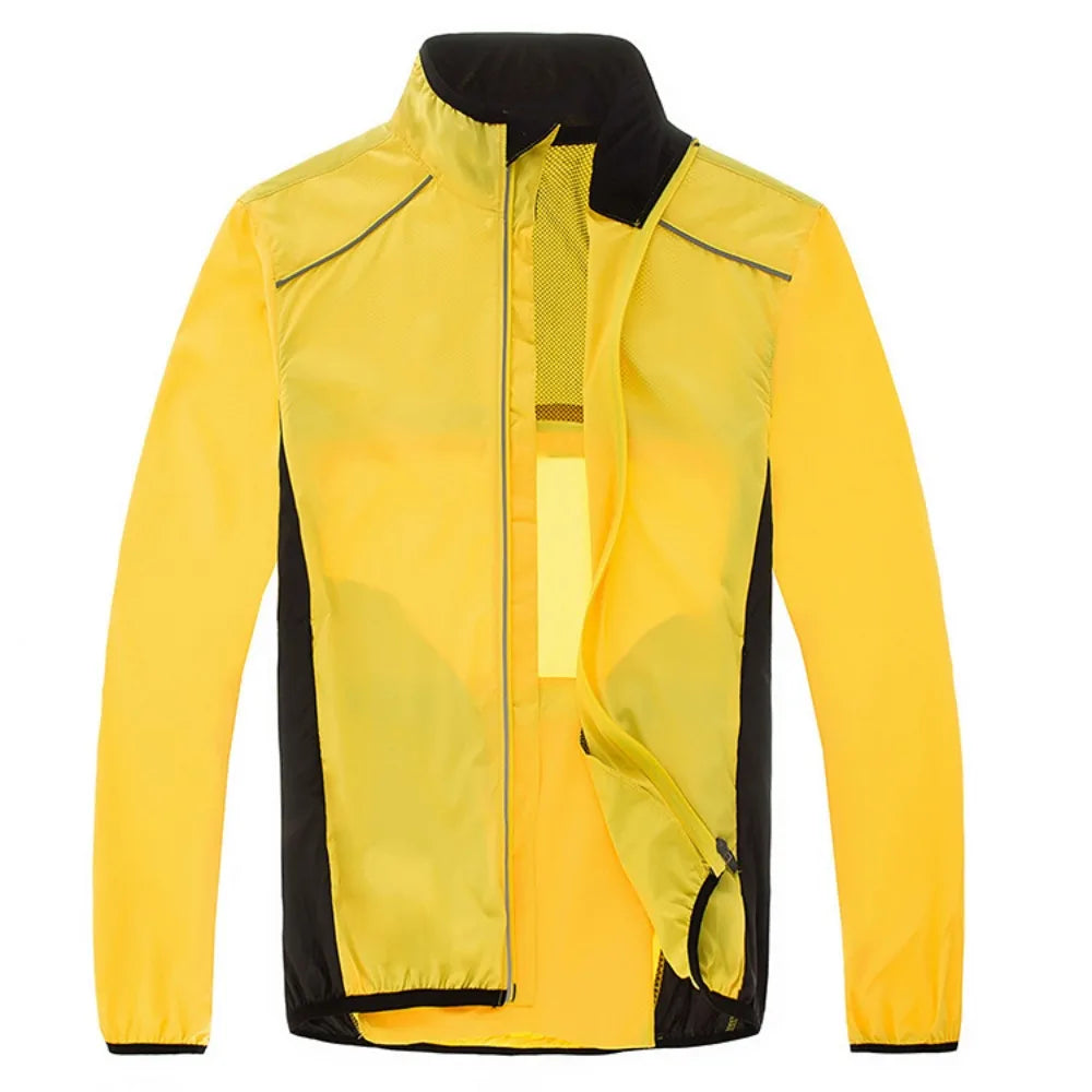 Cycling Windbreaker Jacket Outdoor Windproof Raincoat for Riding Running and Daily Training