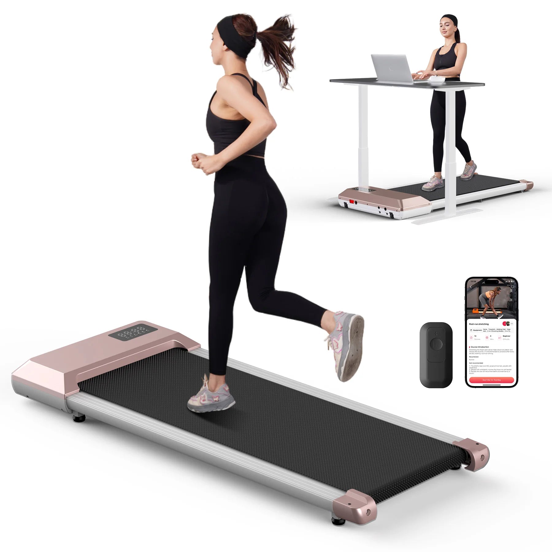 Walking Pad with LCD Digital Data Display