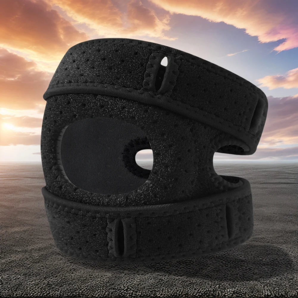 Knee Support Wrap – Adjustable Compression Sleeve with Patella Tendon Strap for Arthritis, Joint Pain, Tendonitis & Ligament Injury Relief