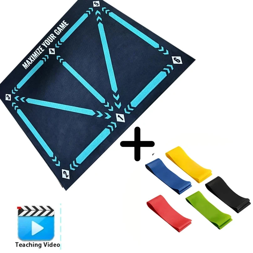 Football Training Mat Durable Non Slip Foldable Kids Adults Dribble Training Mat Indoor Outdoor Football Equipment