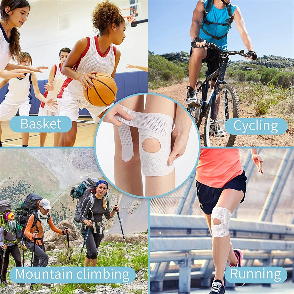 Adjustable Knee Brace with Side Stabilizers