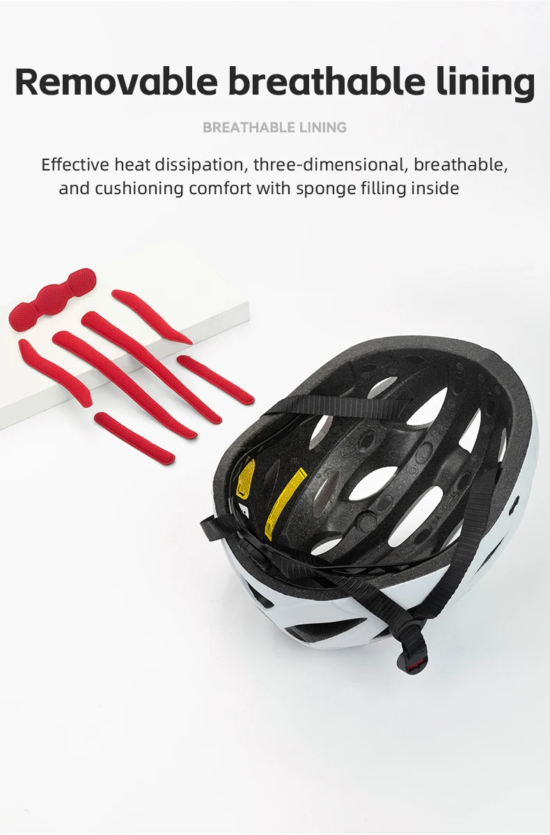 Cycling Helmet Lightweight Integrated Head Protection Safety Helmet with Goggles for Men and Women MTB and Road Bike Riding