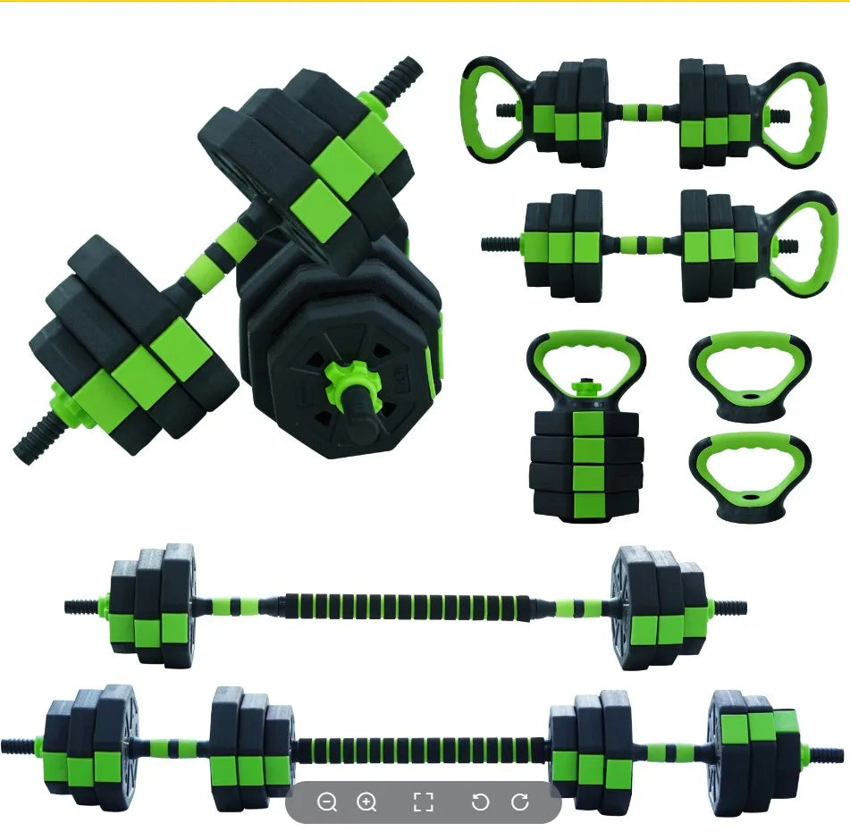 66 lb / 88 lb 4‑in‑1 Adjustable Kettlebell and Dumbbell Set, Converts to Kettlebells, Barbell, and Push‑Up Stands for Home and Gym Training