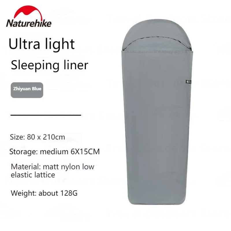 Sleeping Bag Liner 128g Ultralight Single Stretch Envelope Soft Style for Camping and Travel