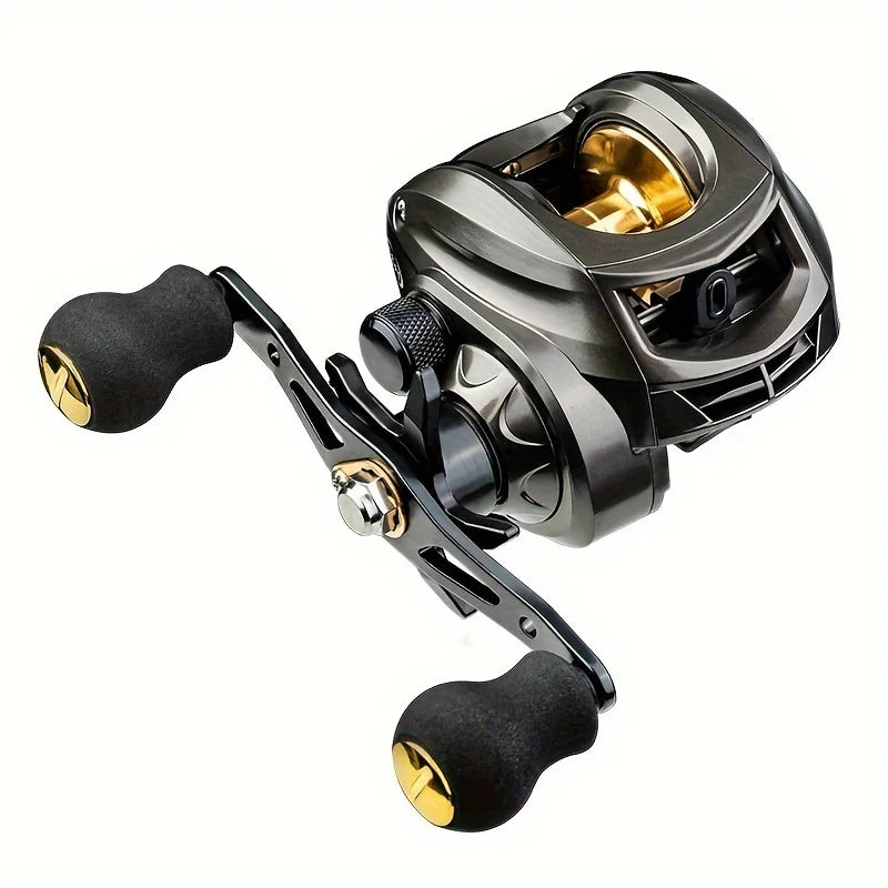 Integrated AK Water Drop Fishing Reel, Stainless Steel Left/Right Hand Interchangeable, Enhanced 7.2 to 1 Speed, 8 kg Resistance for Saltwater and Freshwater Fishing