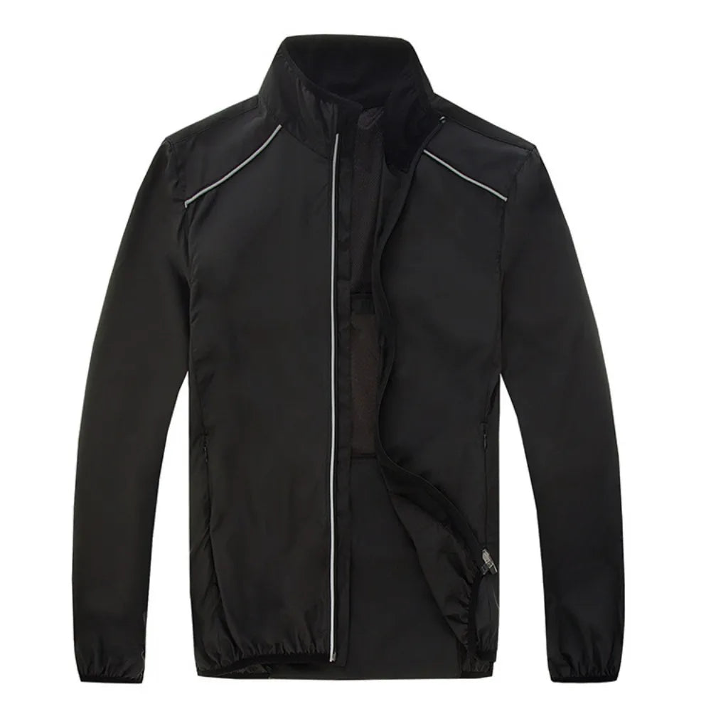 Cycling Windbreaker Jacket Outdoor Windproof Raincoat for Riding Running and Daily Training
