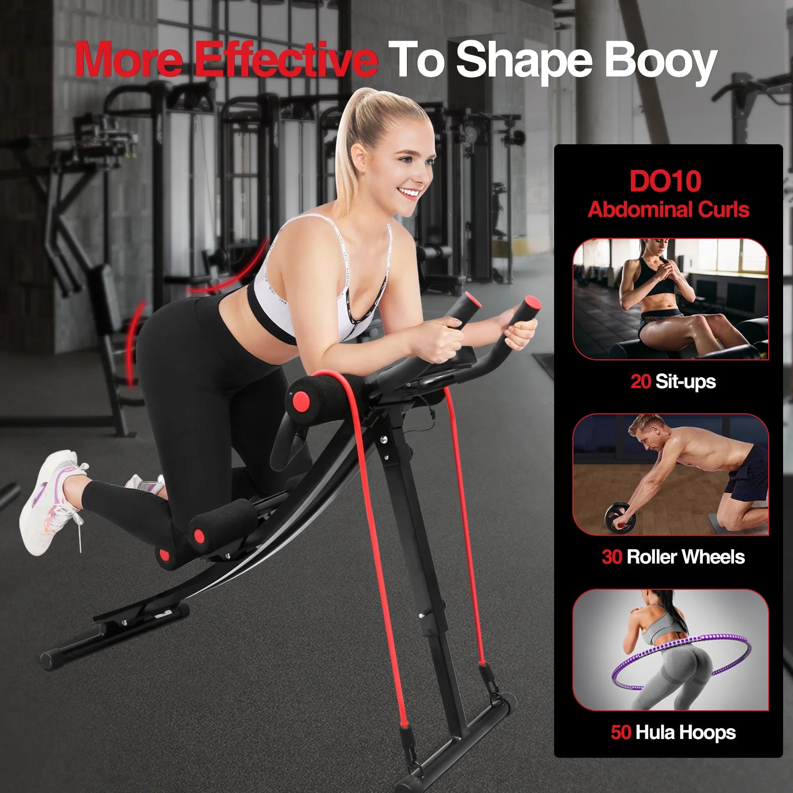 Foldable Core & Abdominal Trainer Fitness Equipment