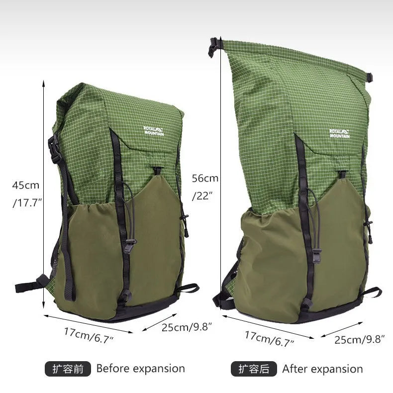 25L Dalima Cut‑Proof Hiking Backpack Lightweight Foldable Leisure Outdoor Storage Bag Cross‑Border