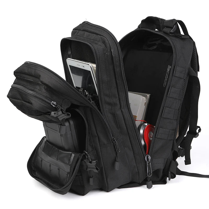 30L Men’s Backpack, 1000D Nylon Waterproof Outdoor Tactical Pack for Camping and Hunting
