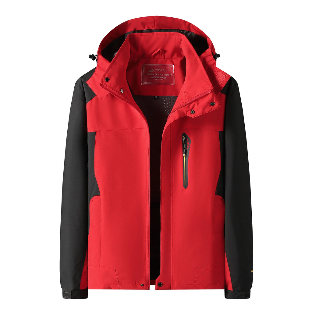 Men’s Waterproof Hiking Jacket Large Size Windproof Outdoor Windbreaker for Camping Hunting Running Trekking Fishing