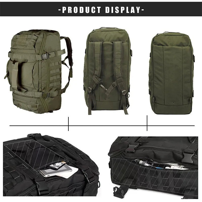 40L 60L 80L Waterproof Travel Bags, Large‑Capacity Men’s Duffel and Weekend Luggage Bags