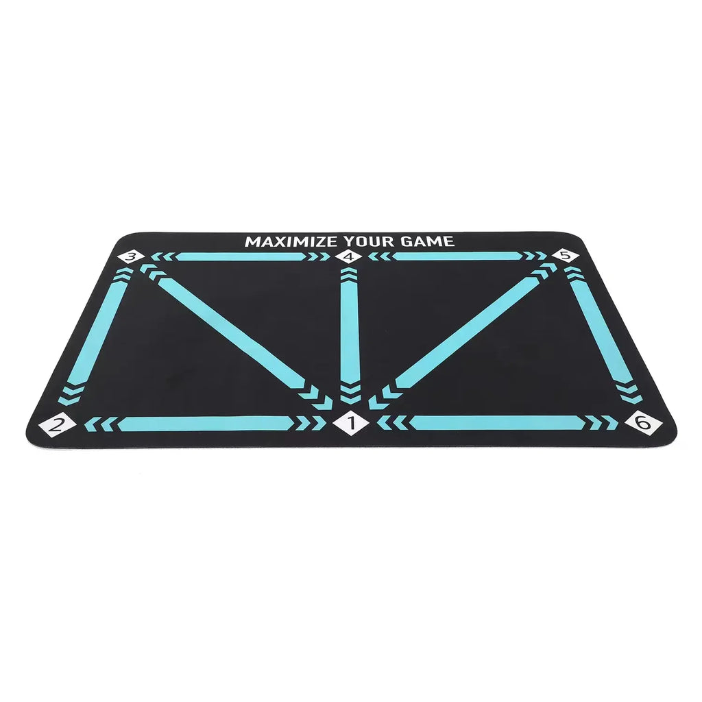 Soccer Ball Control Training Mat Stable Silent Rubber Base Digital Guidance Design Improve Ball Sense Daily Training
