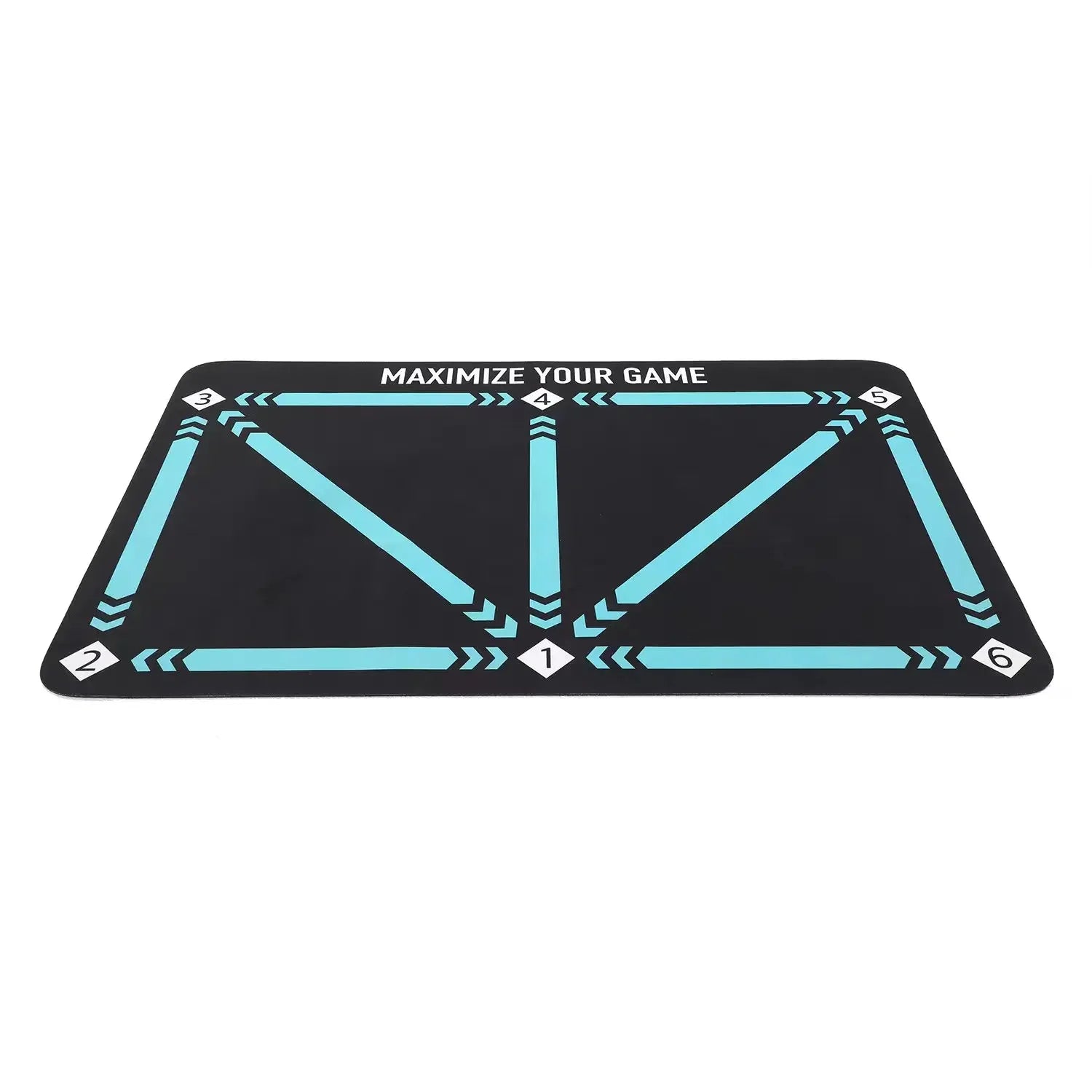 Soccer Ball Control Training Mat Stable Silent Rubber Base Digital Guidance Design Improve Ball Sense Daily Training