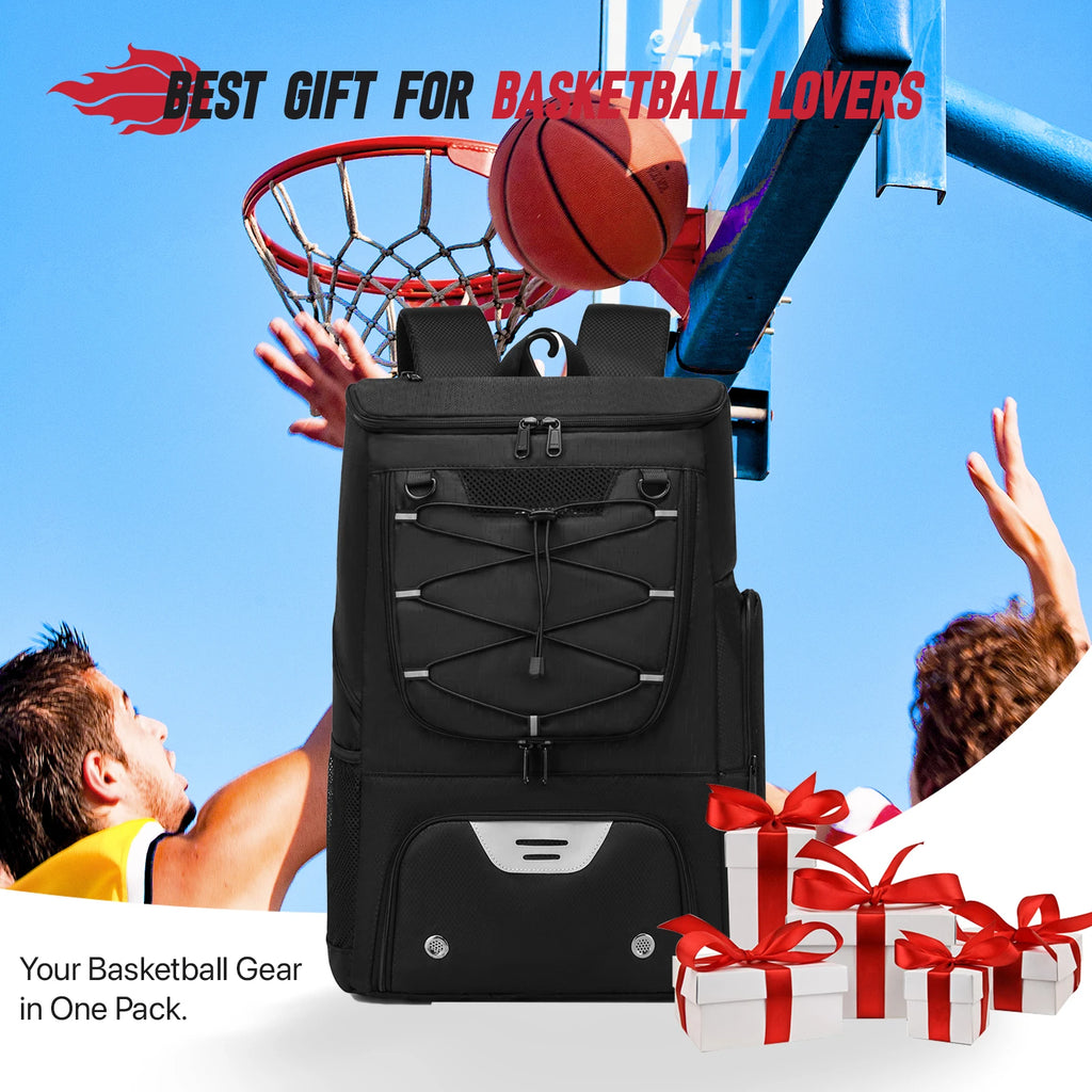 Football Backpack Men Basketball Backpack Outdoor Soccer Storage Bag Training Sports Knapsack with Shoe Compartment
