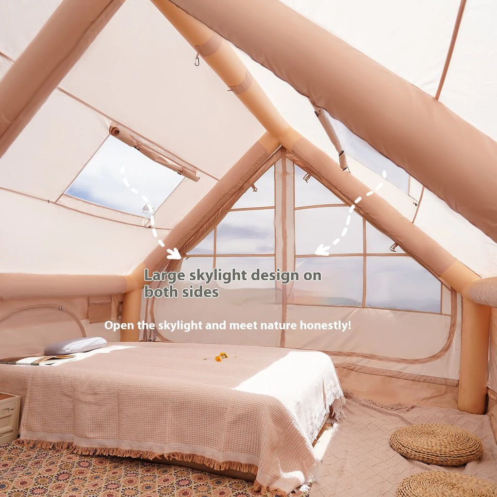 Inflatable Tent With Stove Plug
