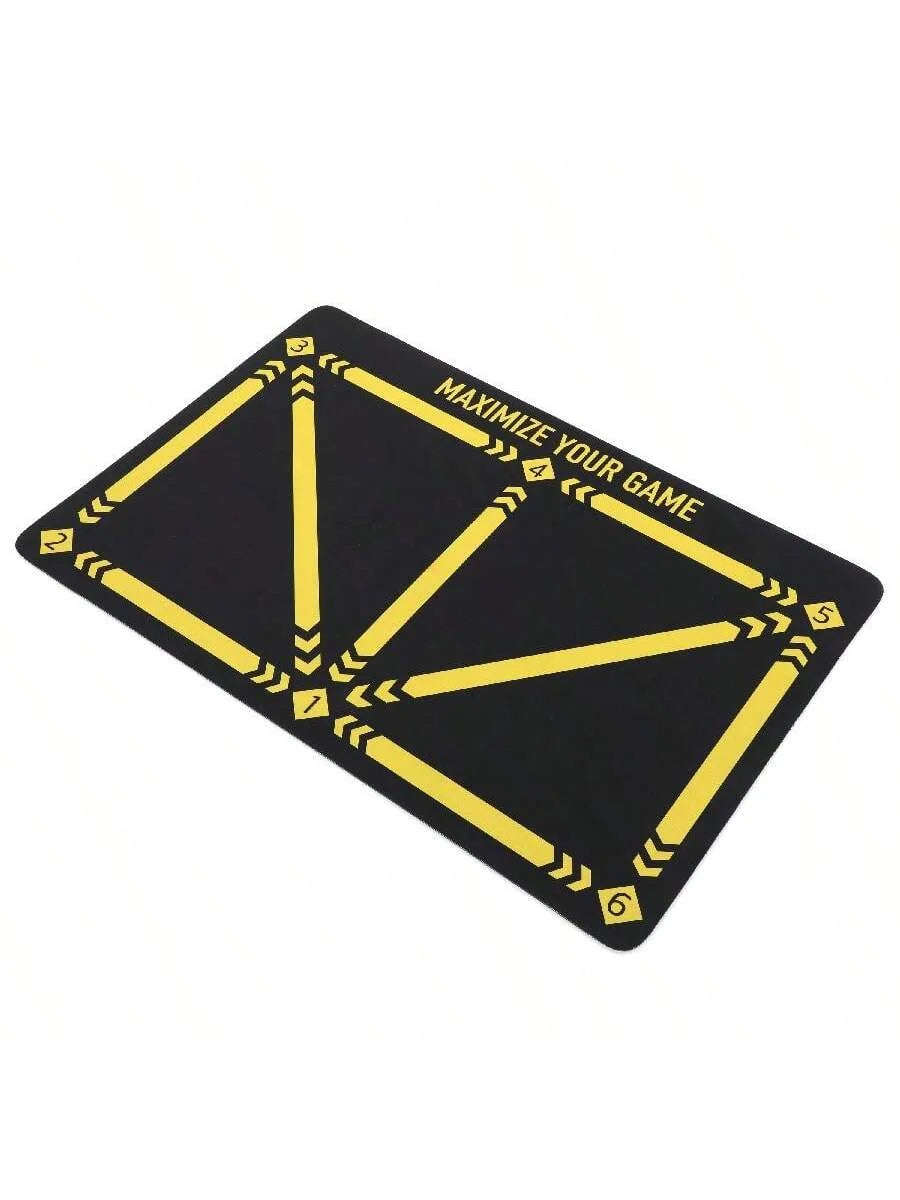 Soccer Ball Control Training Mat Stable Silent Rubber Base Digital Guidance Design Improve Ball Sense Daily Training