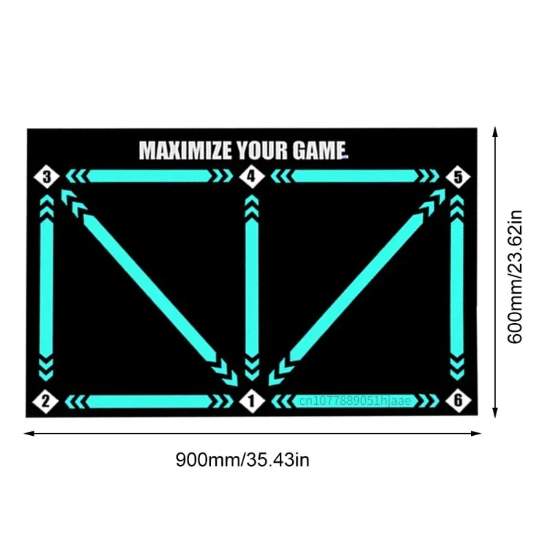 Football Training Mat Durable Non Slip Foldable Kids Adults Dribble Training Mat Indoor Outdoor Football Equipment