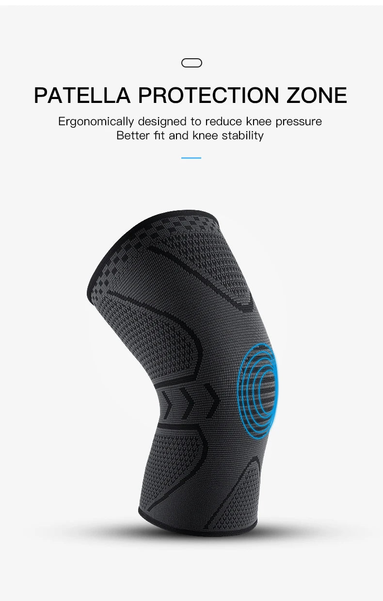 Adjustable Compression Knee Support – Patella Tendon Strap & Anti‑Slip Silicone Brace for Arthritis, Joint Pain & Ligament Injury Relief