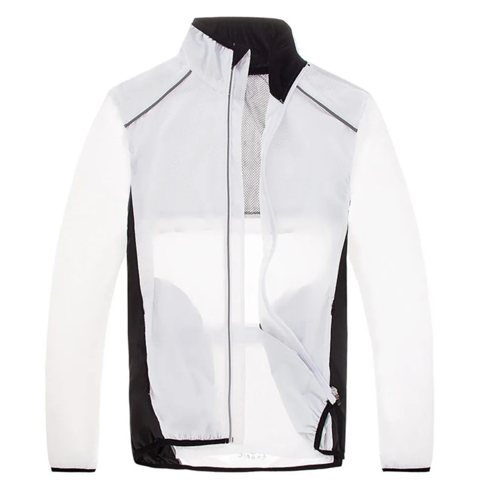 Cycling Windbreaker Jacket Outdoor Windproof Raincoat for Riding Running and Daily Training
