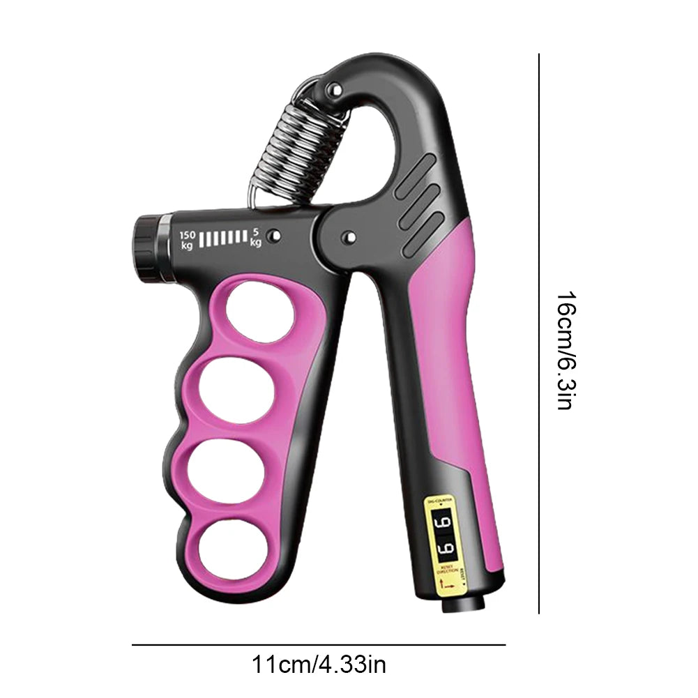 Hand Grip Strengthener 5 to 100Kg Adjustable Resistance Wrist Expander Anti Slip Ergonomic Hand Strength Exerciser with Counter