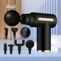 Fitness Hammer Compact Deep Tissue Massager – USB Rechargeable Fascia Gun with 4 Interchangeable Heads | Portable Muscle Massage Device for Pain Relief & Recovery
