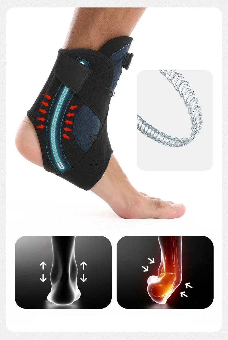 Ankle Brace for Sprained Ankle Support with Side Stabilizers