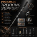 Adjustable 106cm Outdoor Walking Stick Telescopic Lightweight Trekking Pole with Non Slip Comfort Grip for Hiking Camping Travel and Daily Walking