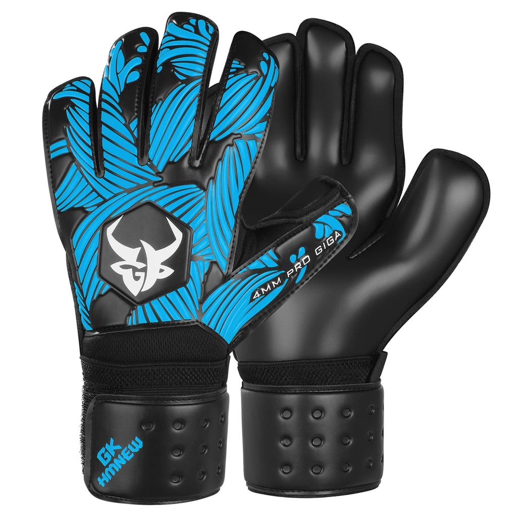 Soccer Goalie Goalkeeper Gloves Strong Grip with Finger Protect and 4+3mm Latex for Kids Youth and Adults