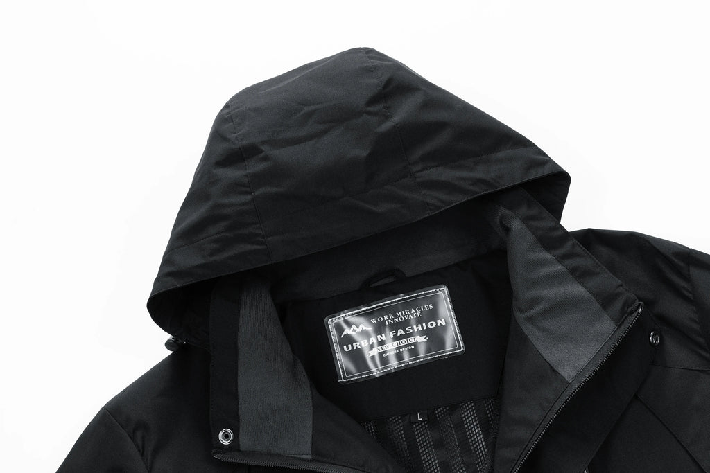 Men's Waterproof Hiking Jacket Large Size Windproof Windbreaker Camping Hunting Running Trekking Fishing Coat Men Outdoor
