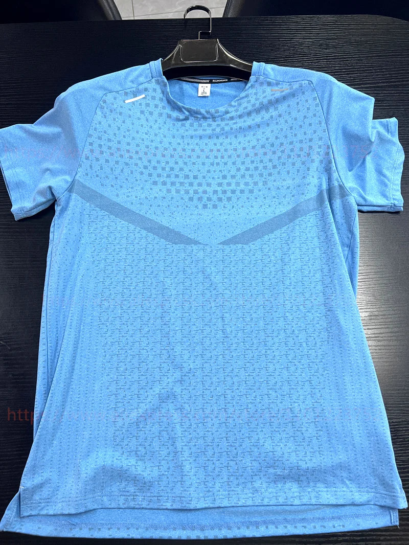 3D Print Gym Shirt Running Casual Outdoor Jogging Breathable Quick Dry Nylon Short Sleeve Training Tee