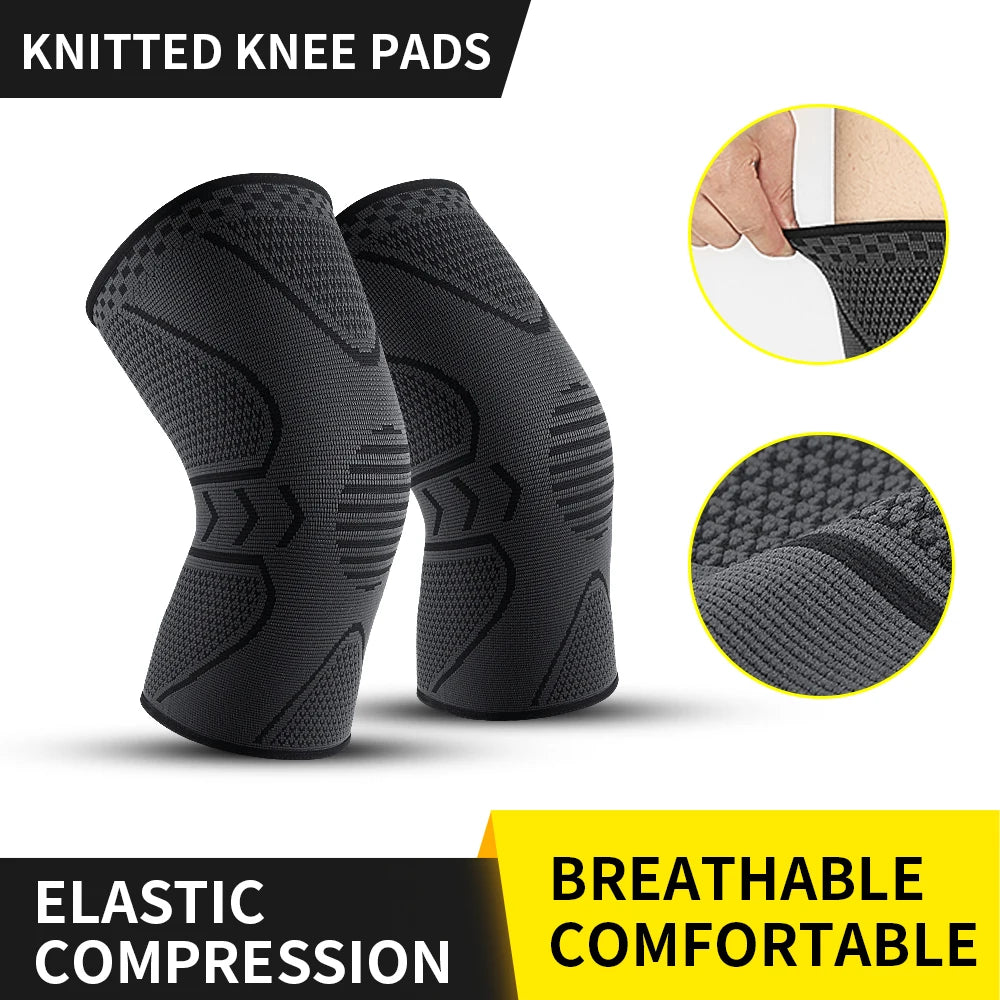 Adjustable Compression Knee Support – Patella Tendon Strap & Anti‑Slip Silicone Brace for Arthritis, Joint Pain & Ligament Injury Relief