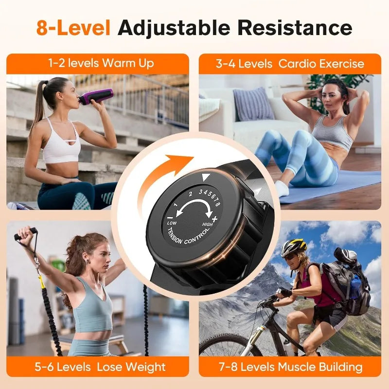 Recumbent Exercise Bike for Home Use Stationary Bike with Arm Exerciser Magnetic Recumbent Bike with Ergonomic Seat