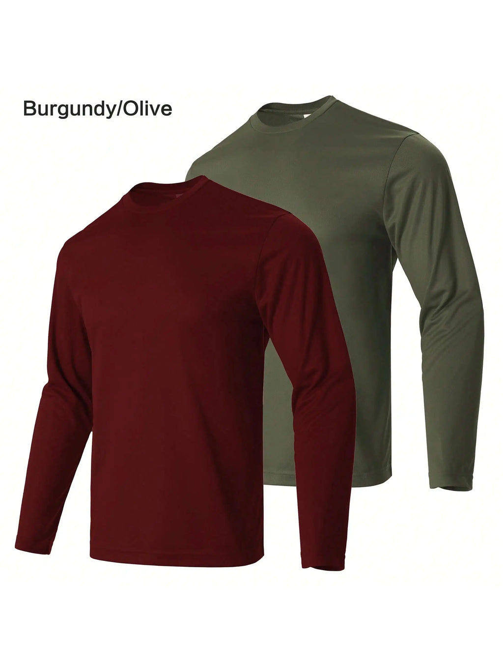 Men Performance Long Sleeve T Shirt Breathable Moisture Wicking Athletic Top Quick Dry Workout Running Outdoor Hiking Daily Casual Sport Tee