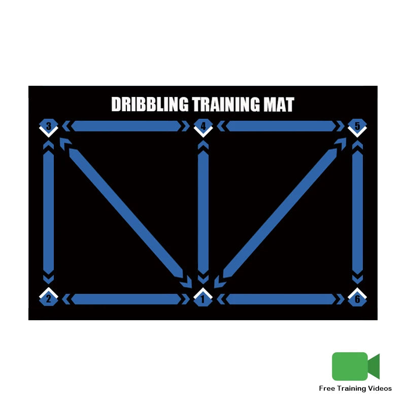 Durable Non Slip Football Training Mat Foldable Carpet Dribbling Training Mat Children’s Indoor Football Equipment