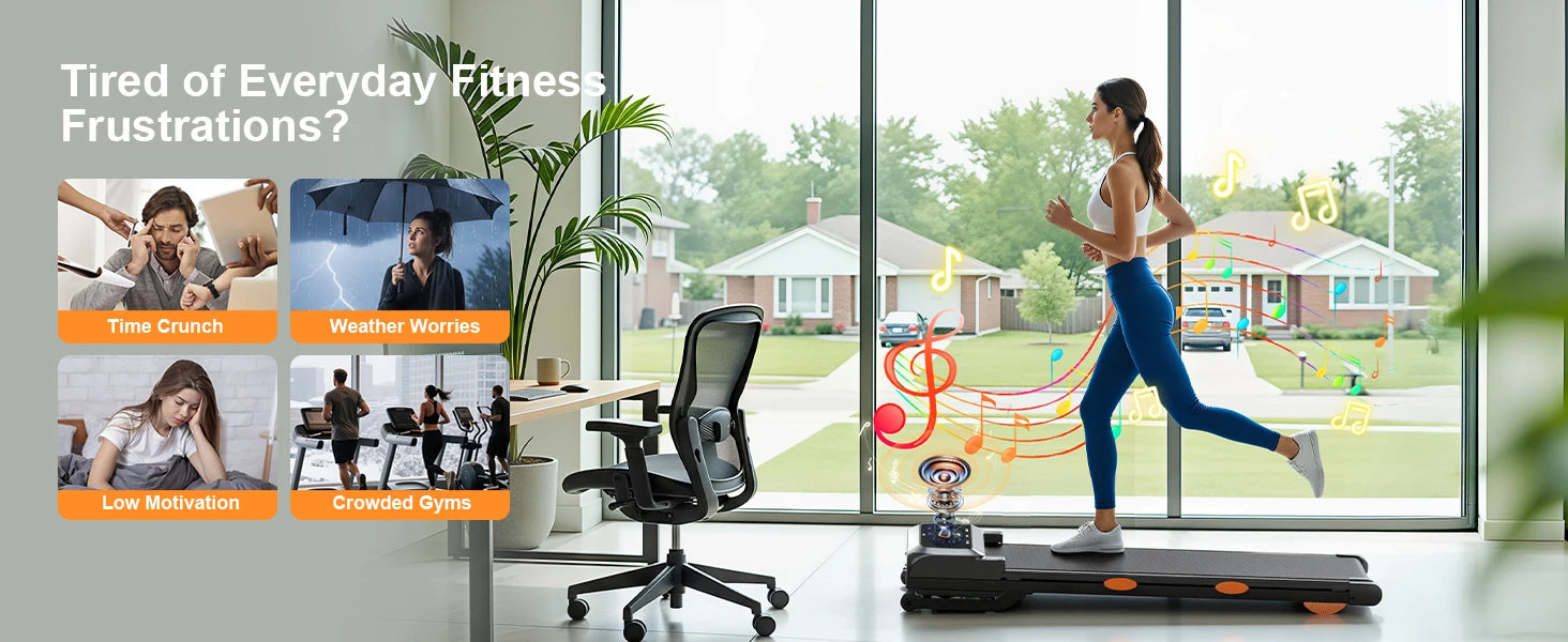 3.5HP Walking Pad Treadmill with 17 Percent Auto Incline, 12 Levels, 450 lb Capacity, RGB UI Screen, 3‑in‑1 Under‑Desk Auto‑Incline Treadmill