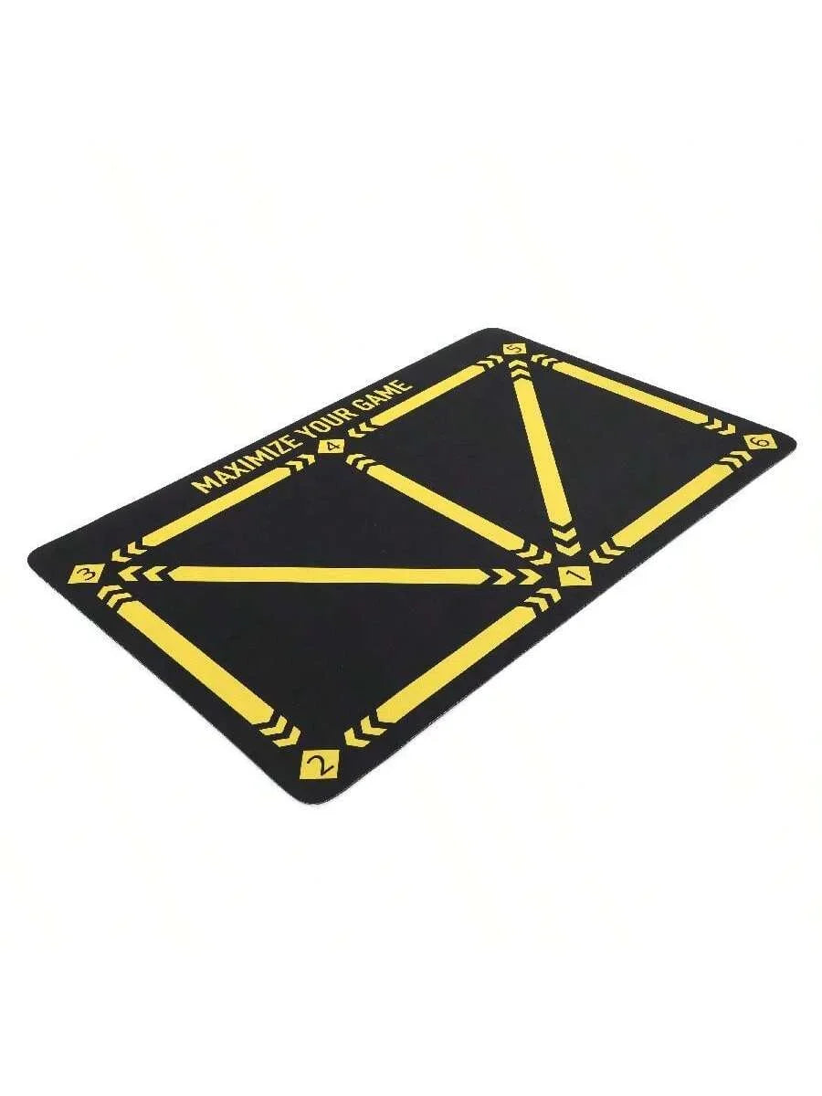 Soccer Ball Control Training Mat Stable Silent Rubber Base Digital Guidance Design Improve Ball Sense Daily Training
