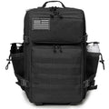 45L Tactical Backpack Survival Bag Hunting MOLLE Backpack Gym Men EDC Outdoor Hiking Rucksack with Bottle Holder