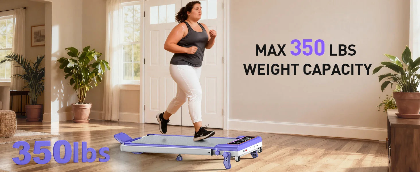Folding Walking Pad with 15 Percent Incline, RGB Lighting, Dual‑Screen Display, 3.5HP Home Treadmill with 350 lb Capacity and Smart App Integration