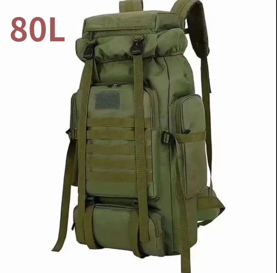 Large 80L 100L Mountaineering Backpack for Hiking Camping Travel and Tactical Outdoor Use