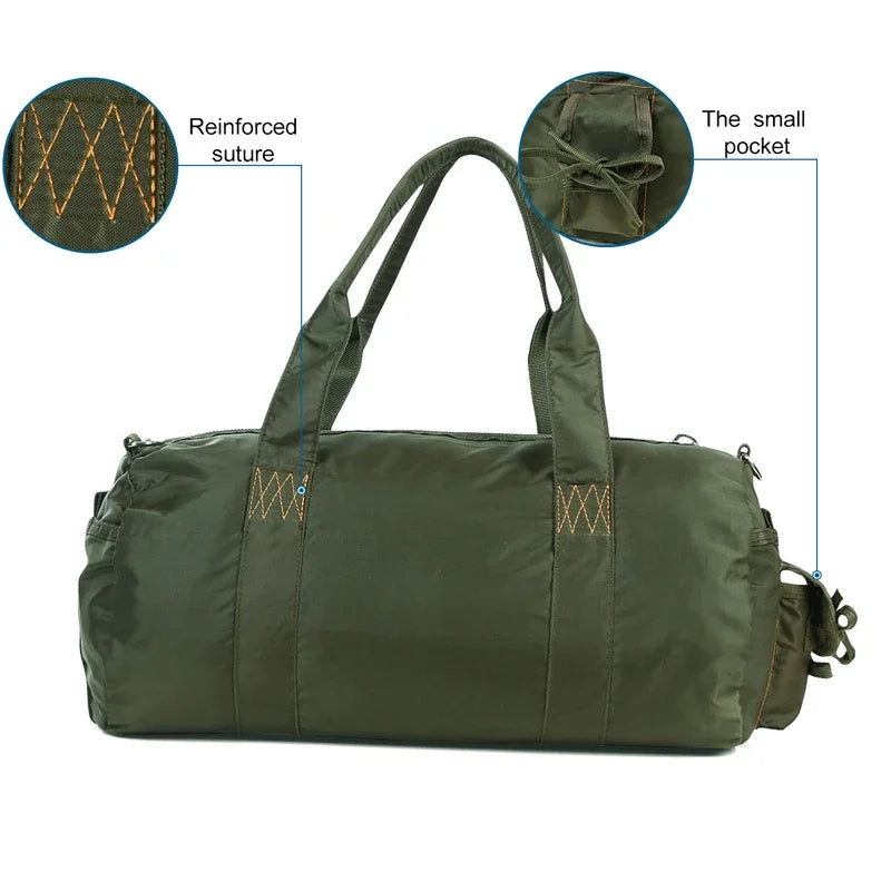 Travel Gym Bag Waterproof Fitness Bag for Men and Women Portable Ultralight Sports and Yoga Bag